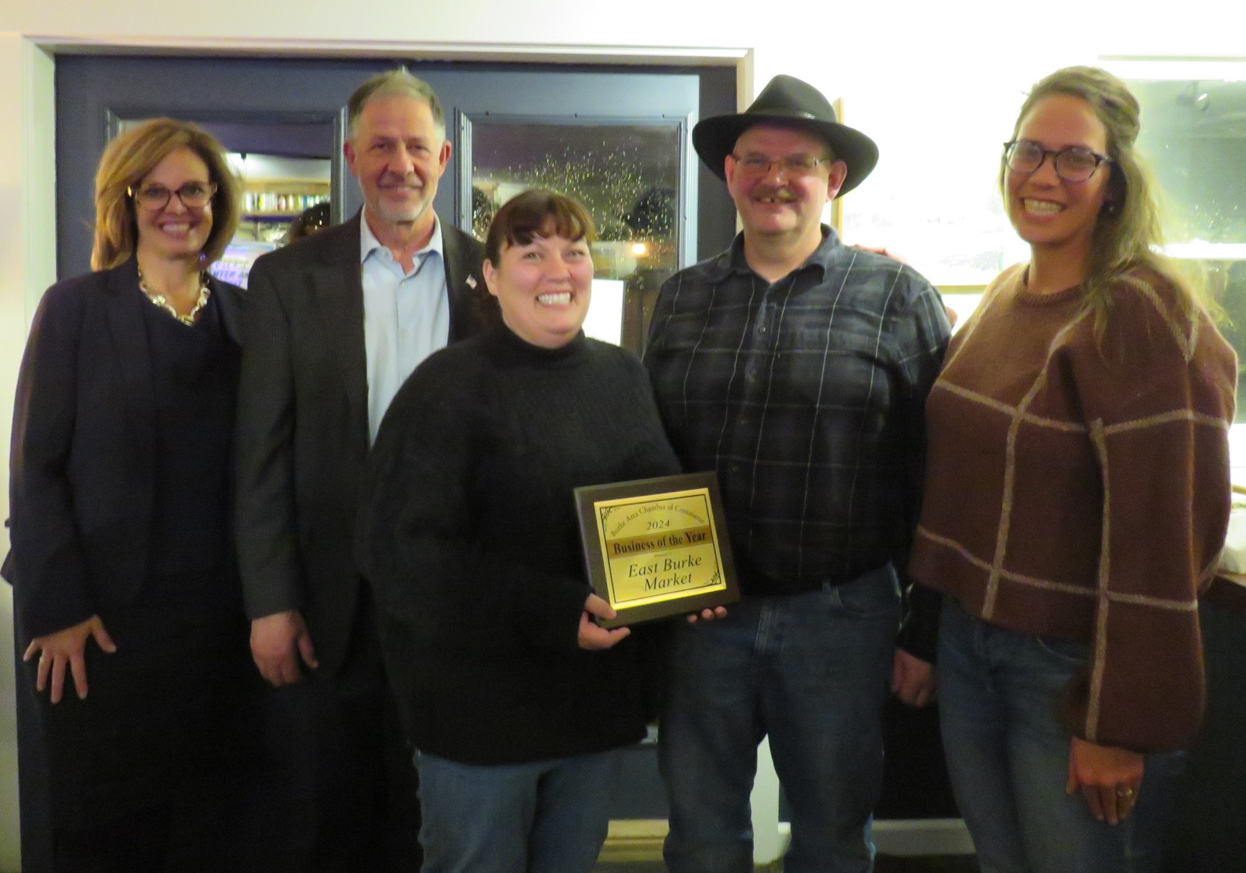 Pictured left to right: Lindsay Kurrle, John Kascenska, Kellie Greer, Burton Hinton, Abby Long